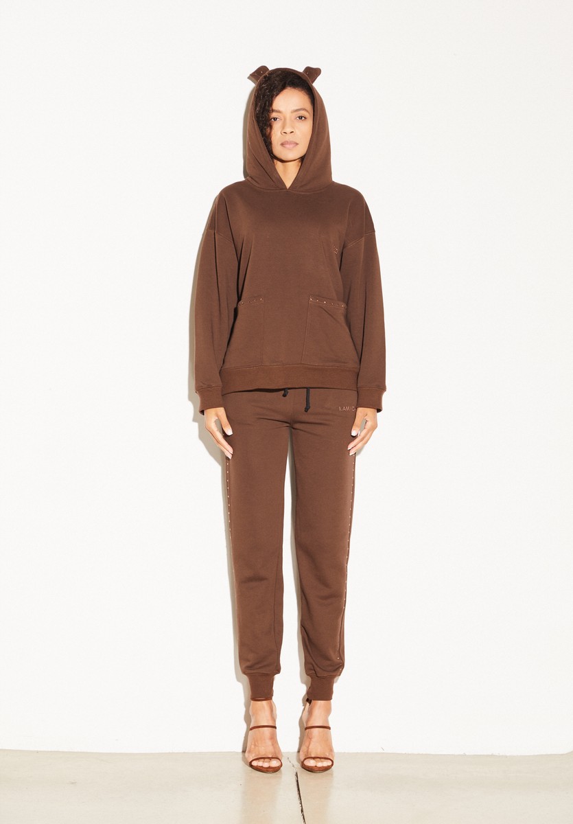 4. Winter TRACKSUIT with EARS and RHINESTONES
